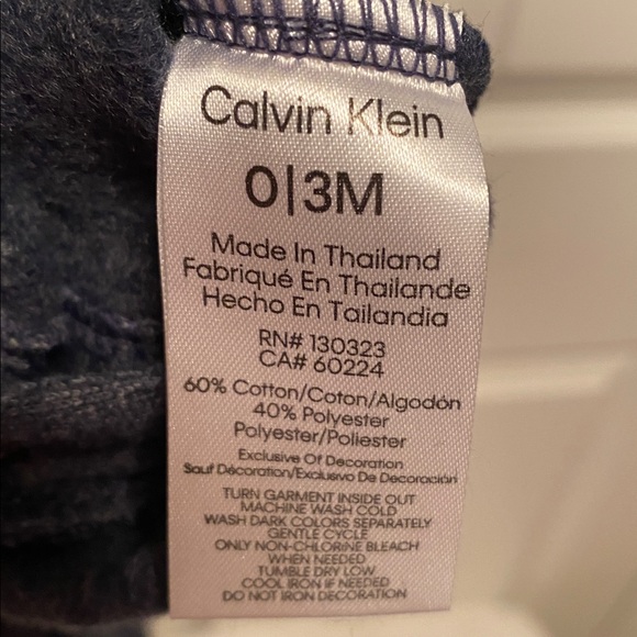 Calvin Klein Charcoal Hooded Baby Onesie…size 0-3 months - Picture 4 of 5